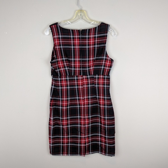 YOU | Plaid Black Red Dress-H9 - Picture 5 of 6